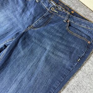 Faded Glory Womens Straight Leg Jeans Dark Wash Size 16P